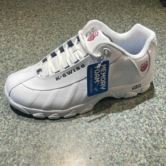 NWT Left Shoe Only white K-Swiss Memory Foam Comfort Technology size US 11.5 - Picture 1 of 8